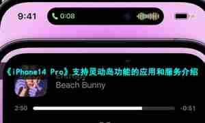 《iPhone14 Pro》支持灵动岛功能的应用服务介绍