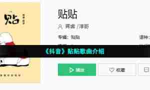 《抖音》贴贴歌曲介绍